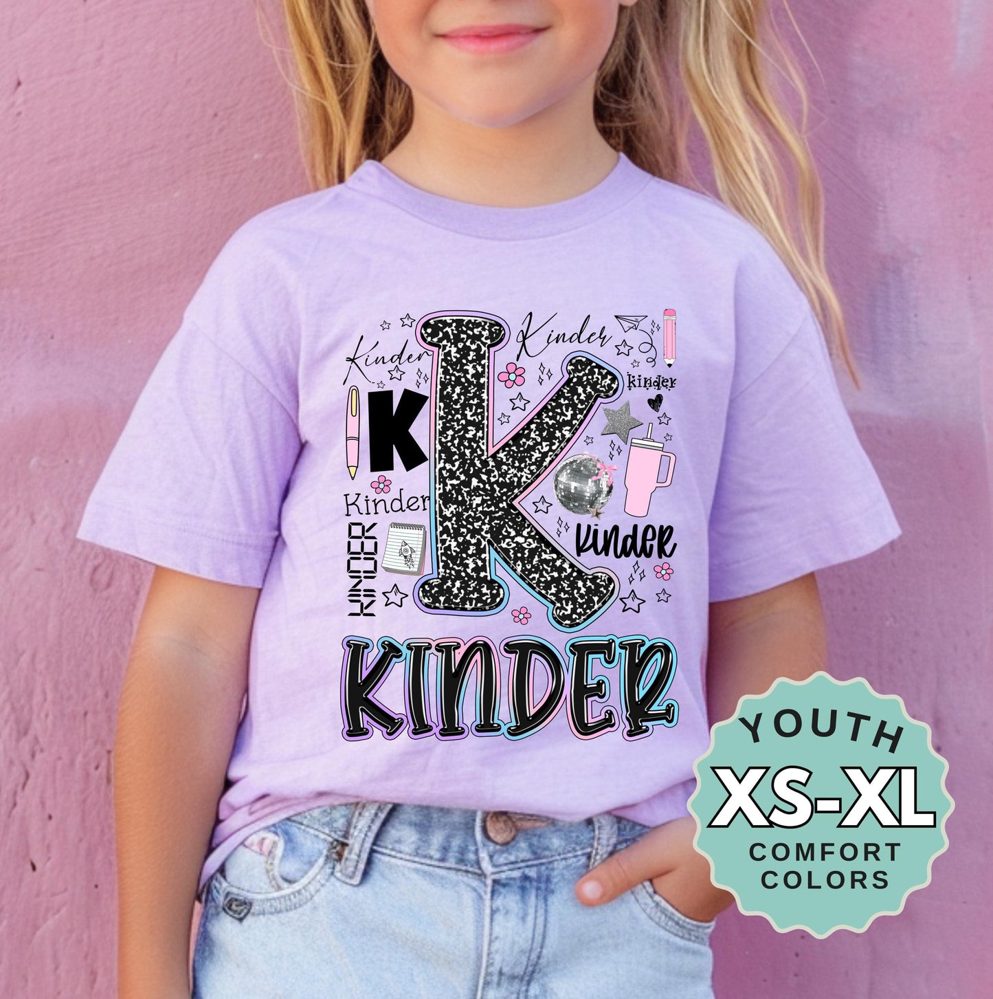 Kindergarten T-Shirt for Girls: Back to School Tee