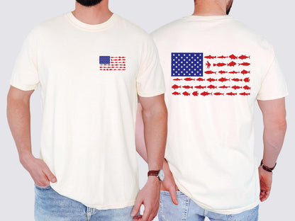 USA fishing flag shirt mens patriotic fishing shirt american flag fishing shirt lake life shirt fisherman gift