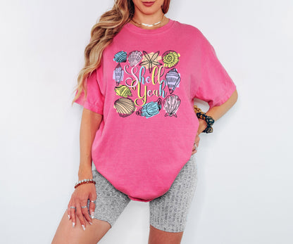 shell yeah shirt beach shirt summer shirt coastal shirt seashell shirt vacation shirt beach vacation shirt funny beach shirt