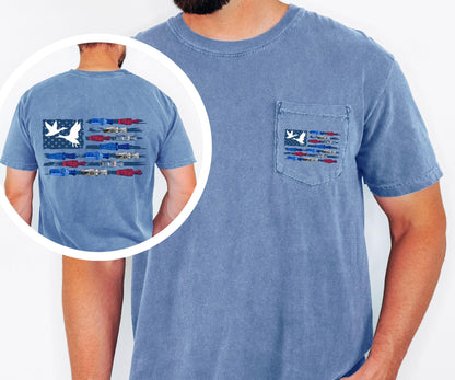 Duck Hunting Shirt: Outdoor Waterfowl Style (Front Pocket, Cotton)