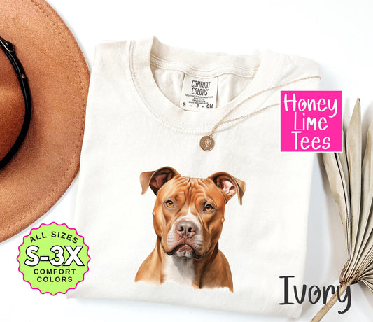 a t - shirt with a picture of a dog on it