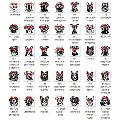 Valentine Dog Heart Glasses You Choose Graphic T-shirt or Sweatshirt