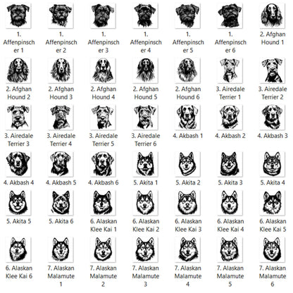 Dog Outline You Choose A-E Graphic T-shirt or Sweatshirt