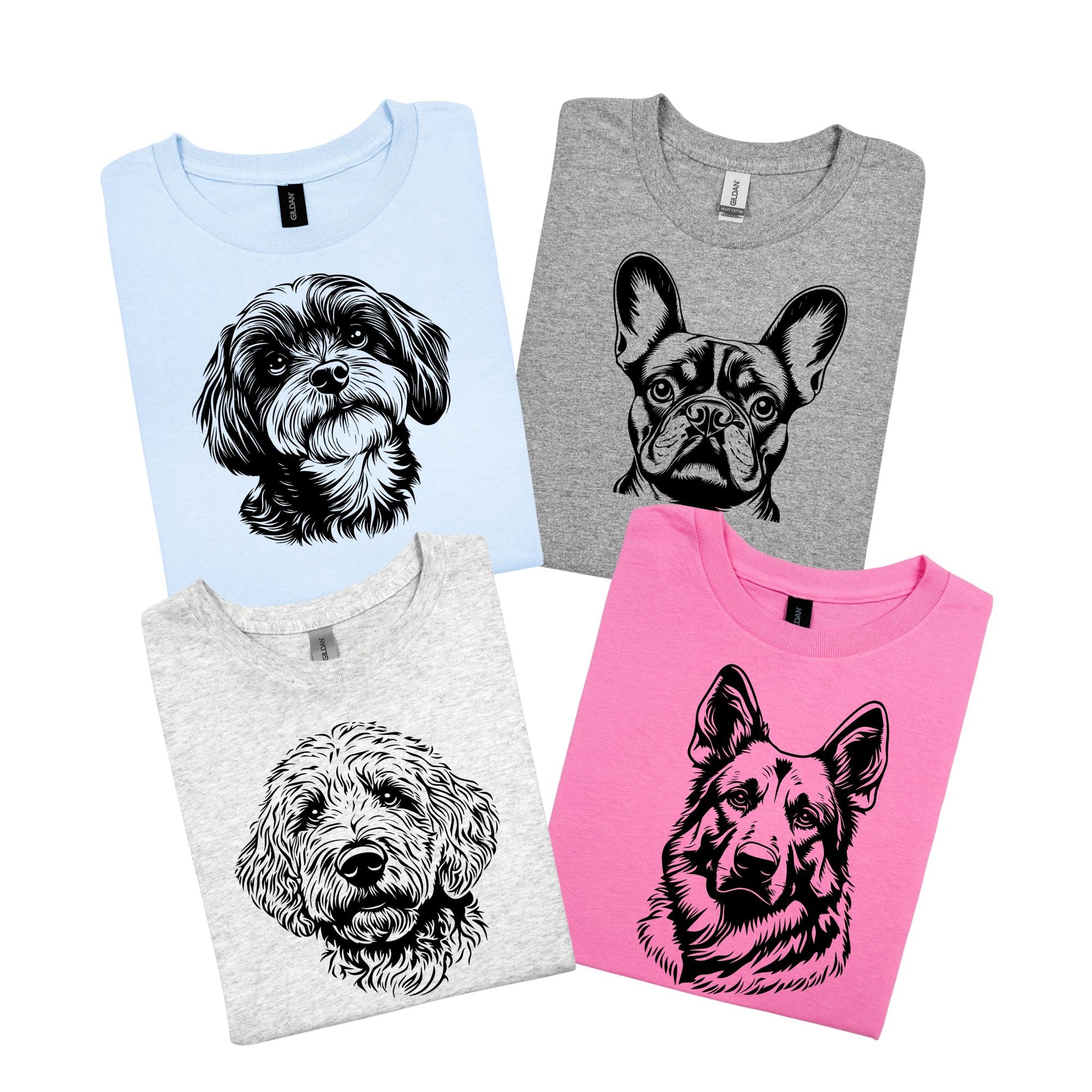Dog Outline You Choose E-P Graphic T-shirt or Sweatshirt