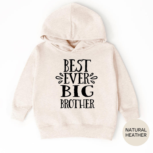 Best Ever Big Brother T-shirt, Cozy Baby One Piece and Matching Toddler or Youth T-Shirts, Sweatshirts, Big Brother Hoodie, Sibling Shirt