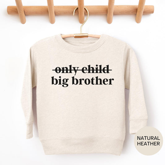 Only Child to Big Brother T-Shirt Set: Matching Sibling Shirts