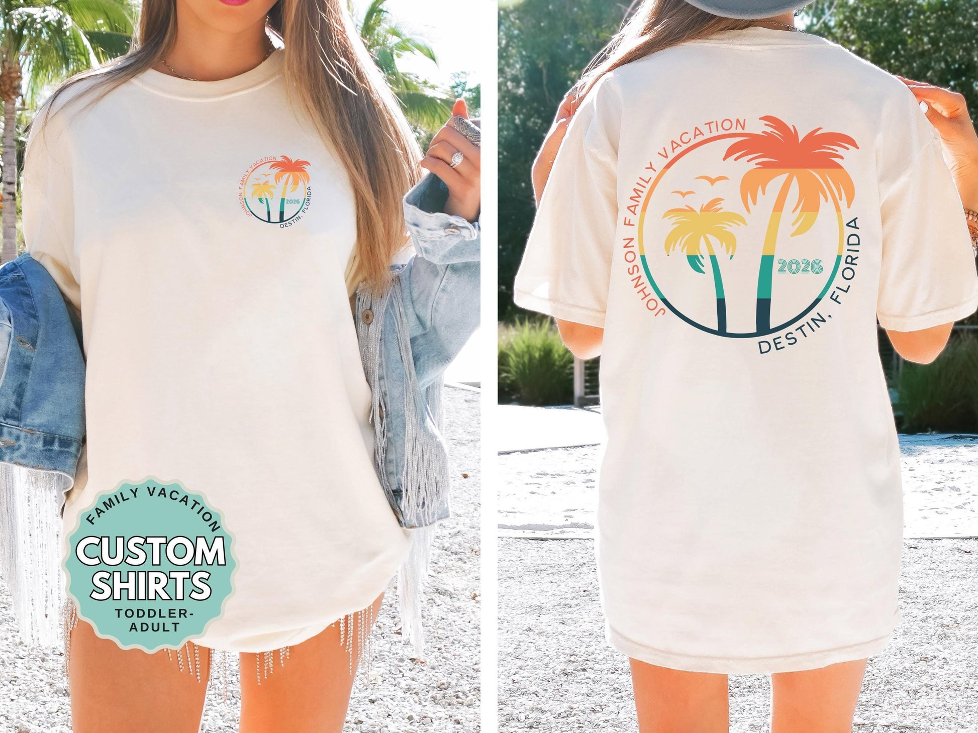 Matching Vacation Shirts Adult Youth Comfort Colors Family Travel Tee