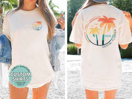Matching Vacation Shirts Adult Youth Comfort Colors Family Travel Tee