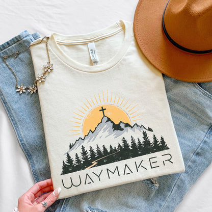 Waymaker Christian Jesus Shirt - Soft, Comfortable Cotton Tee