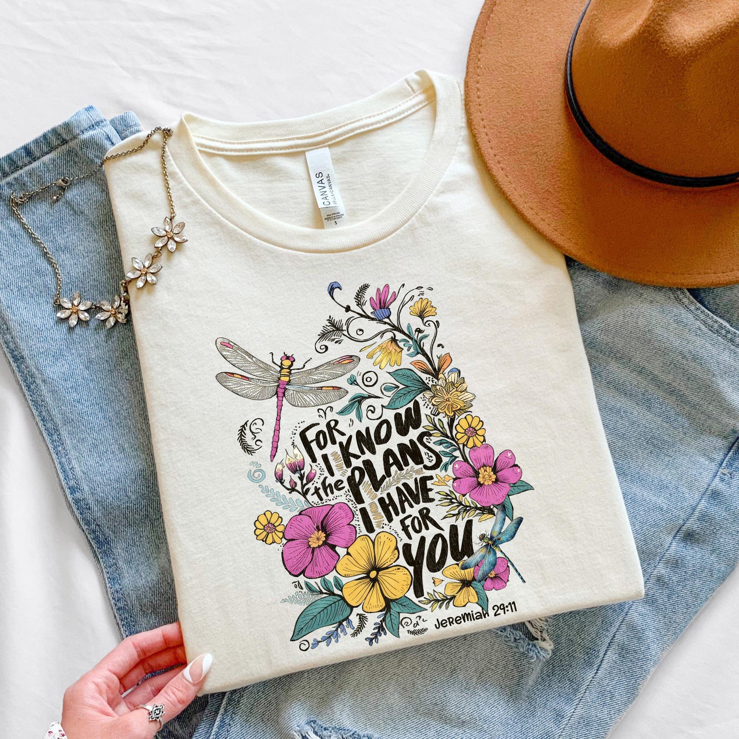 For I Know the Plans I Have for You Christian Jesus Shirt - Soft, Comfortable Cotton Tee