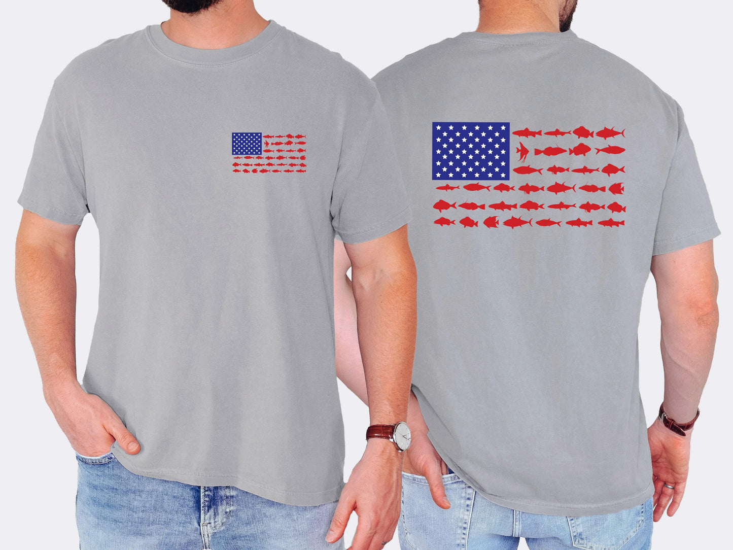USA fishing flag shirt mens patriotic fishing shirt american flag fishing shirt lake life shirt fisherman gift