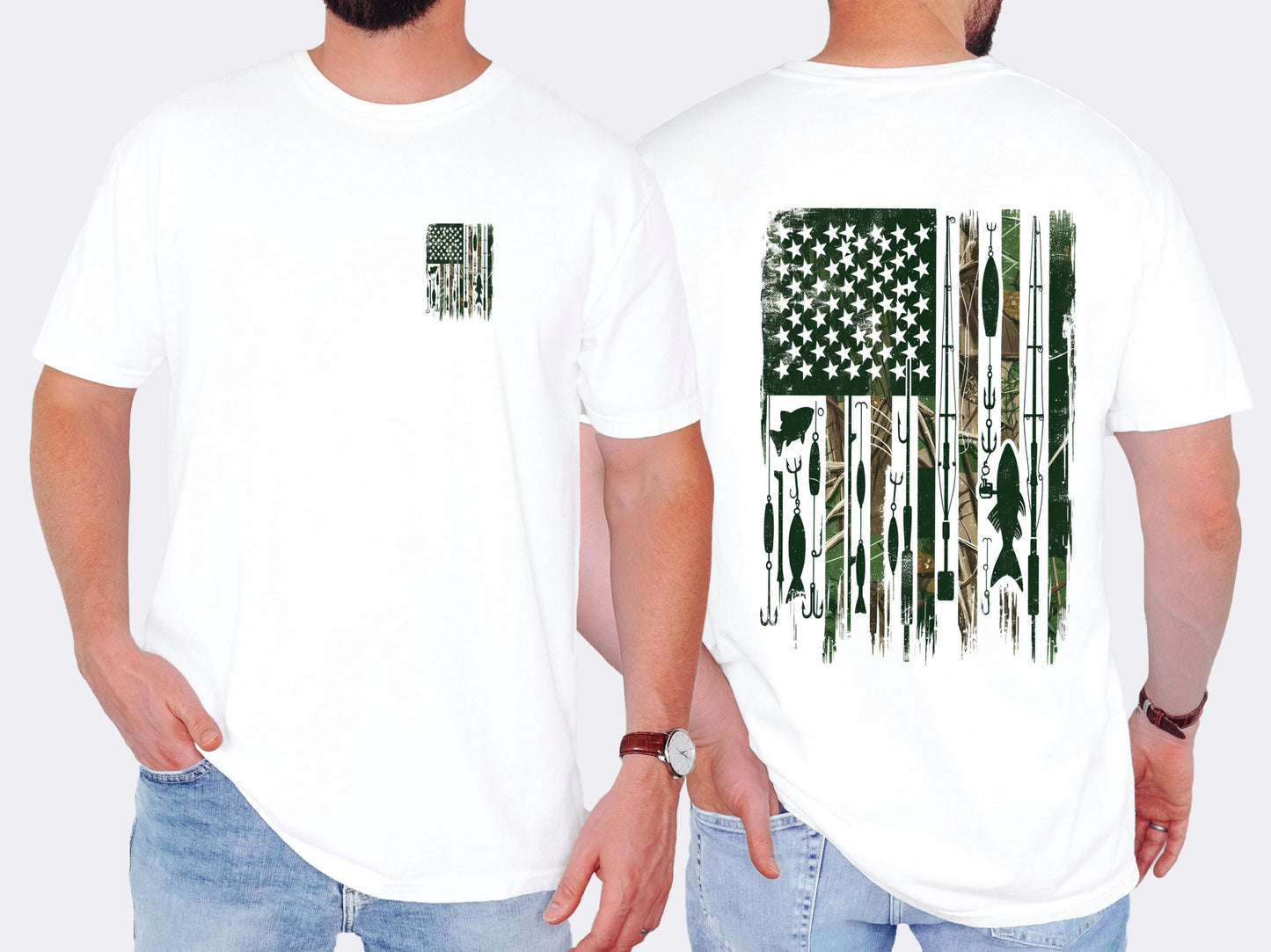 mens fishing shirt american flag fishing shirt patriotic fishing shirt lake life shirt fisherman gift USA fishing flag shirt