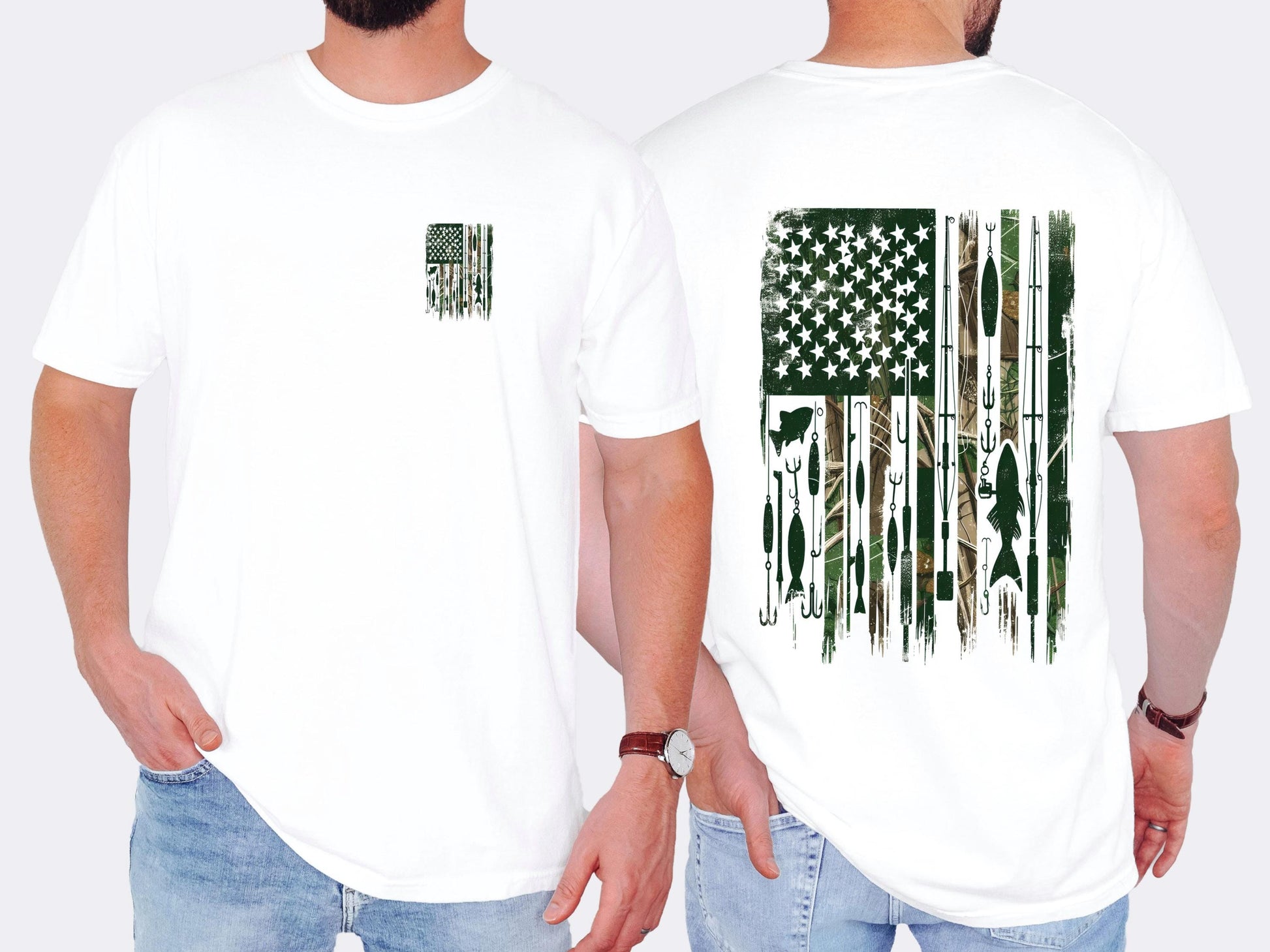 mens fishing shirt american flag fishing shirt patriotic fishing shirt lake life shirt fisherman gift USA fishing flag shirt
