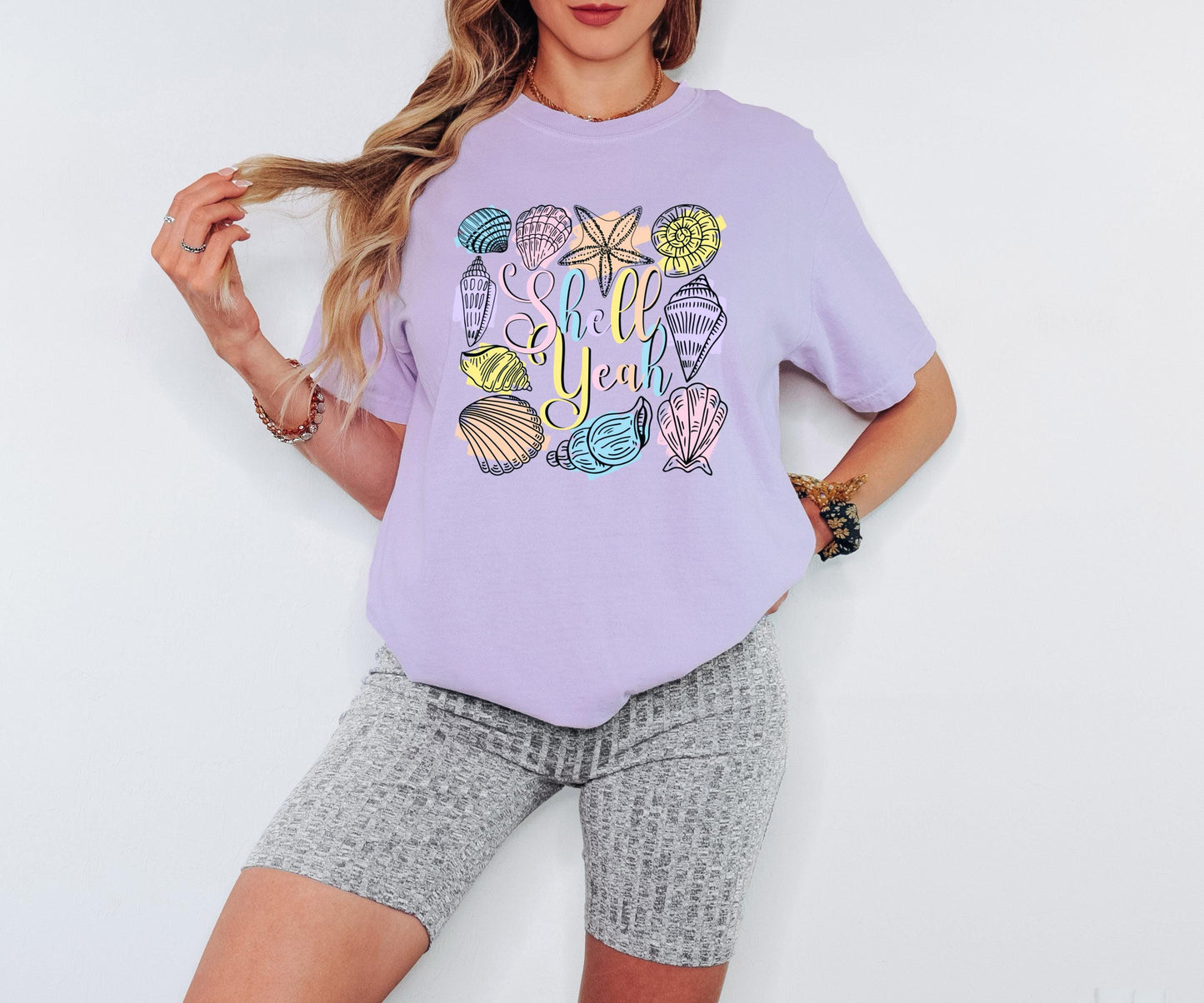 shell yeah shirt beach shirt summer shirt coastal shirt seashell shirt vacation shirt beach vacation shirt funny beach shirt