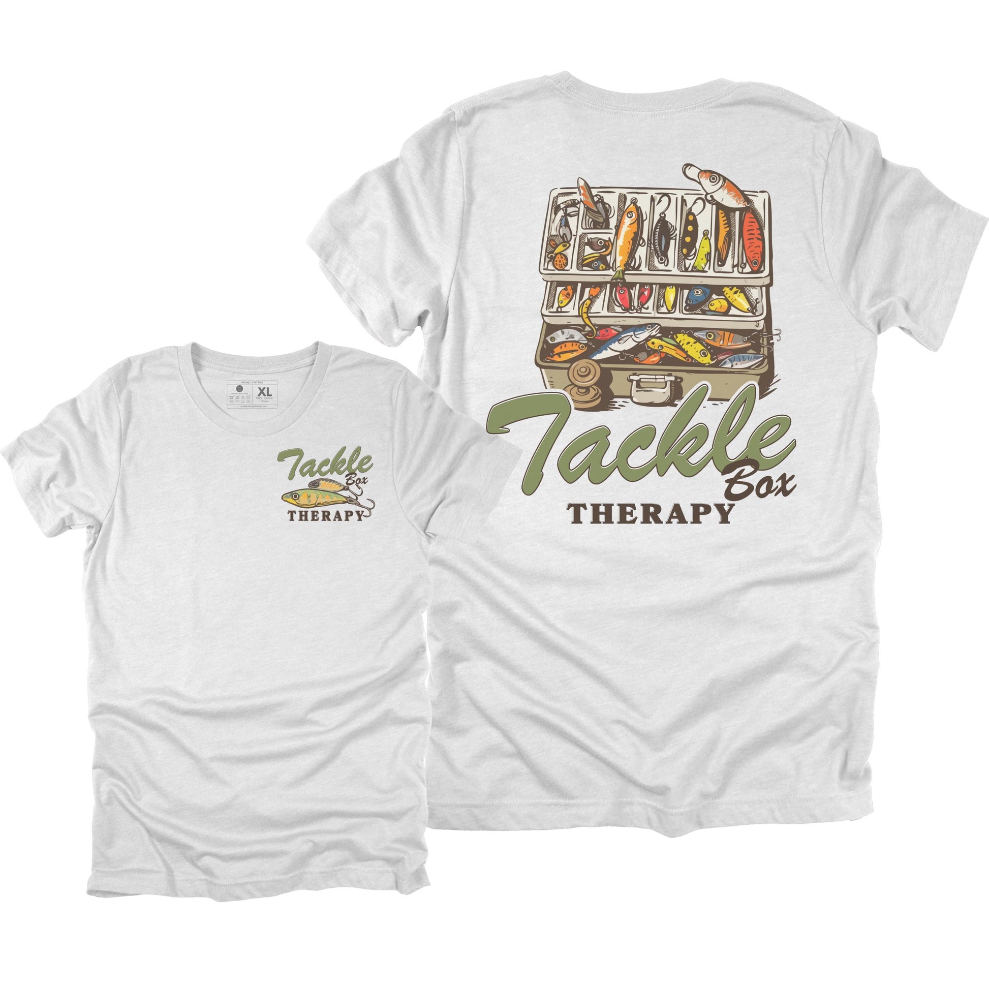 Tackle Therapy Sarcastic Fishing T-shirt, Funny Fishing Gift for Men