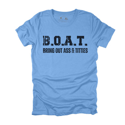 B.O.A.T Sarcastic Fishing T-shirt, Funny Fishing Gift for Men