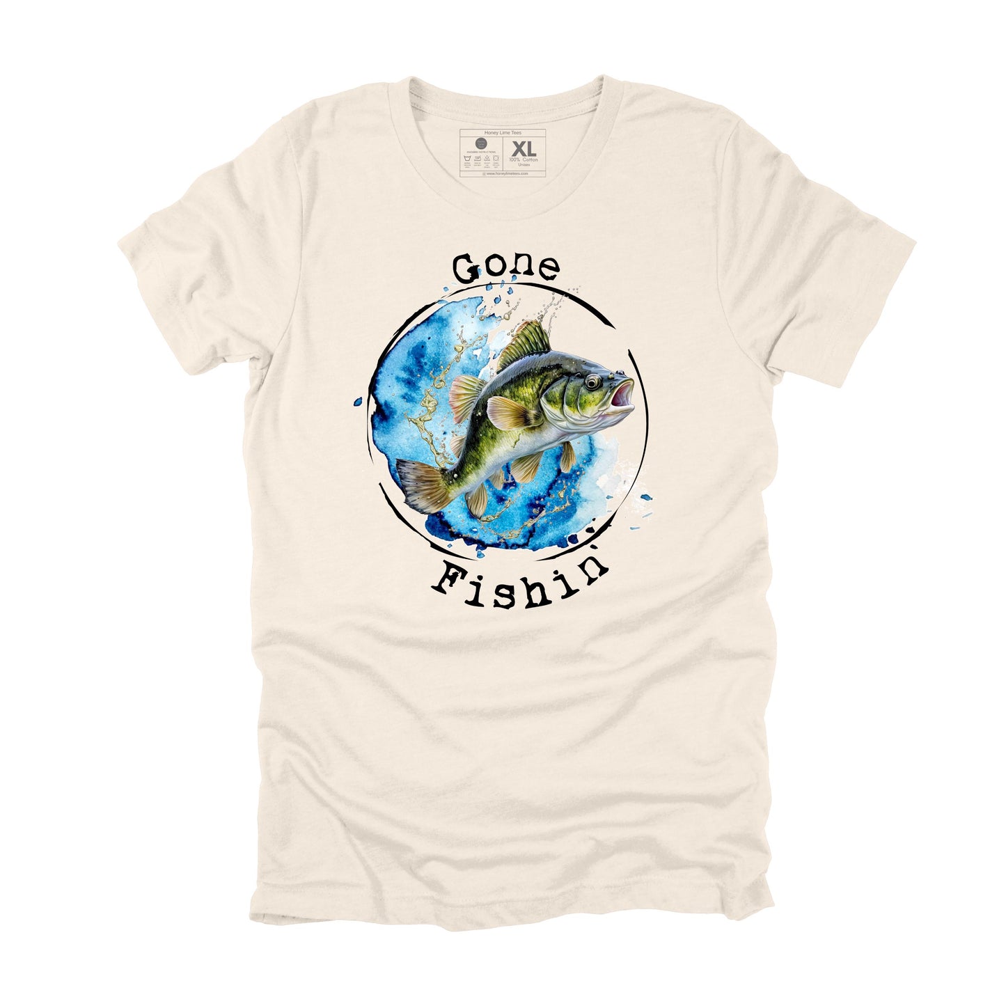 Gone Fishin Sarcastic Fishing T-shirt, Funny Fishing Gift for Men