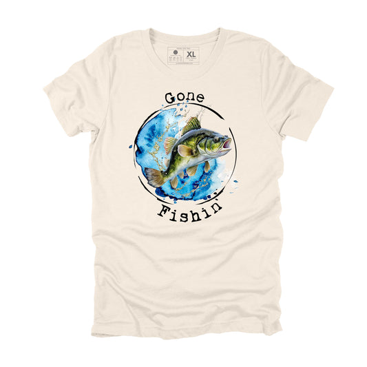 Gone Fishin Sarcastic Fishing T-shirt, Funny Fishing Gift for Men