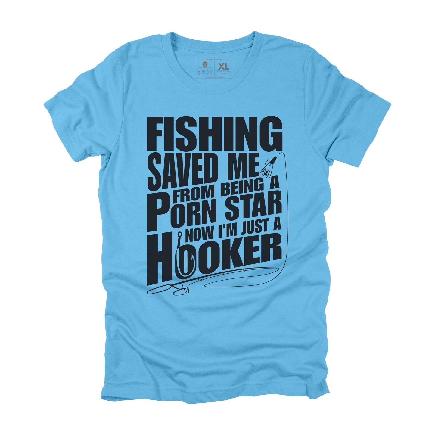 Fishing Saved me from Being a Porn Star Sarcastic Fishing T-shirt, Funny Fishing Gift for Men