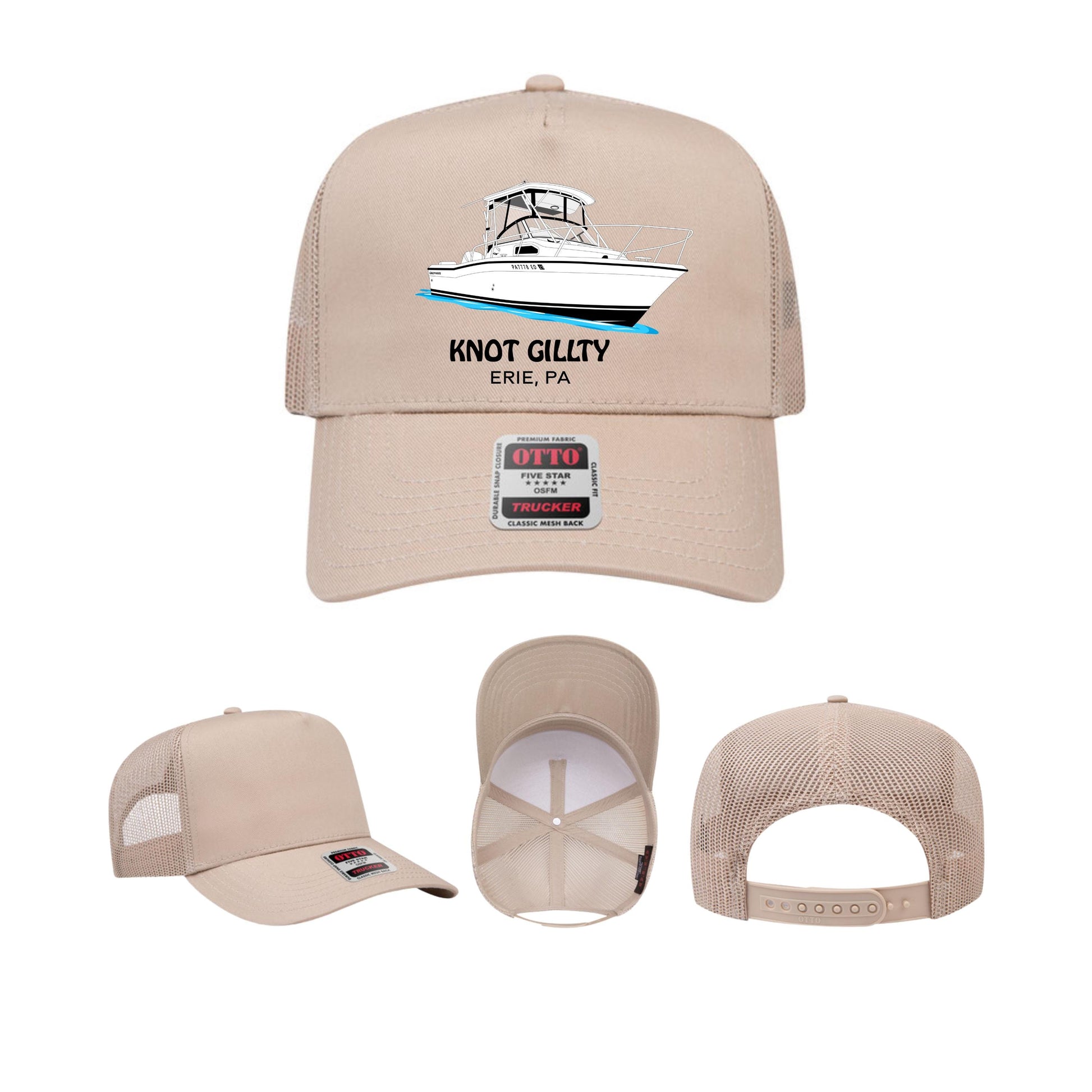 Youth Custom Logo Hat Otto 32-285 – Upload Your Design Trucker Cap, Personalized Boat or Business Hat