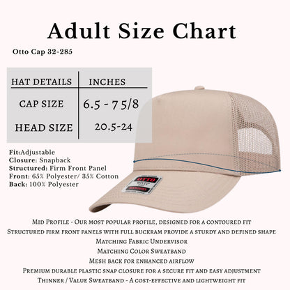 Create Your Own Custom Logo Hat – Adult Otto 32-285 Trucker Snapback