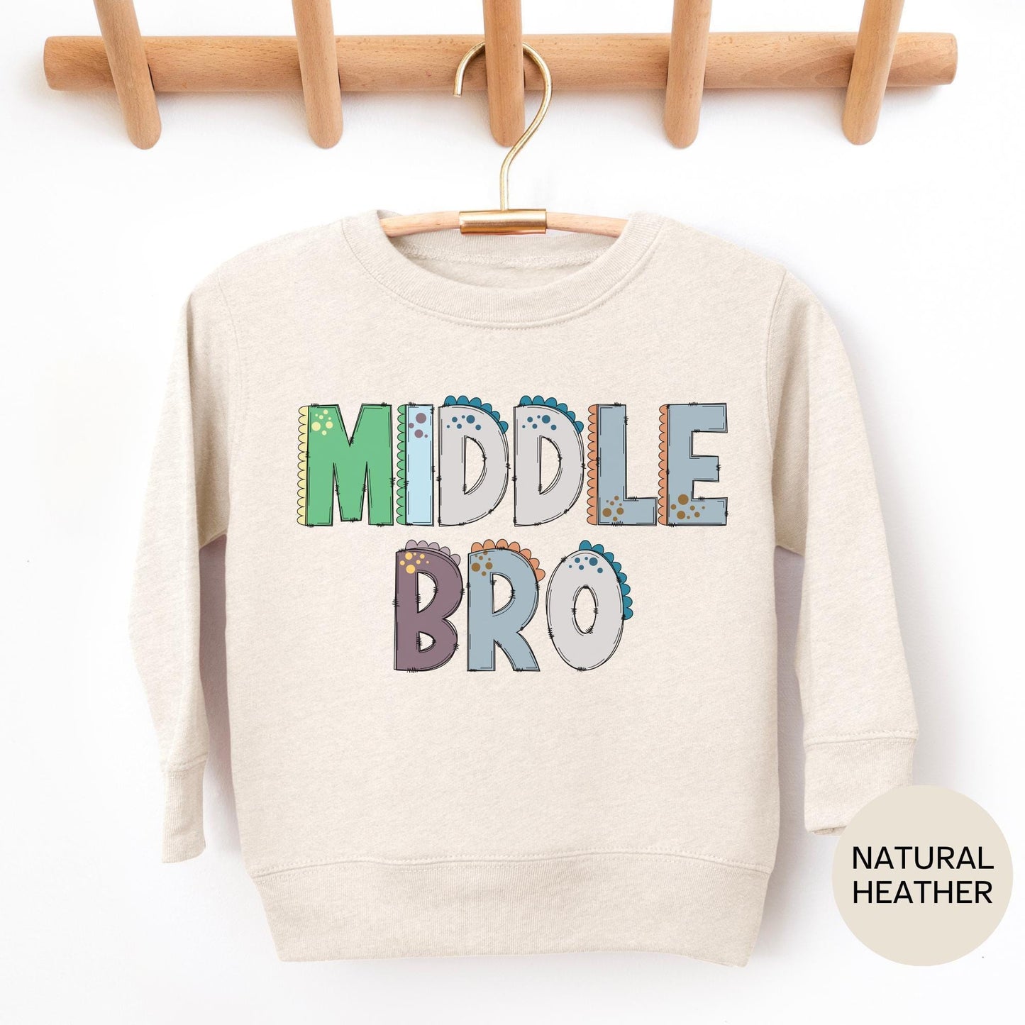 Middle Brother Announcement Shirt: Sibling Reveal Tee