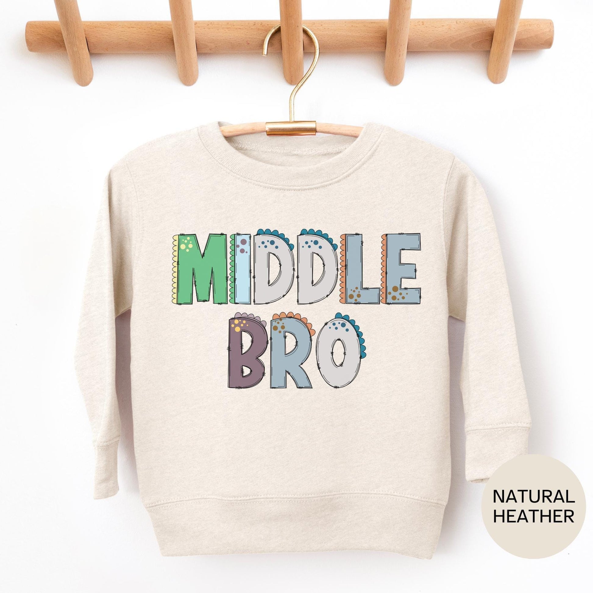 Middle Brother Announcement Shirt: Sibling Reveal Tee
