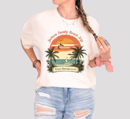Matching Family Vacation Shirts Adult Youth Custom Travel T Shirts