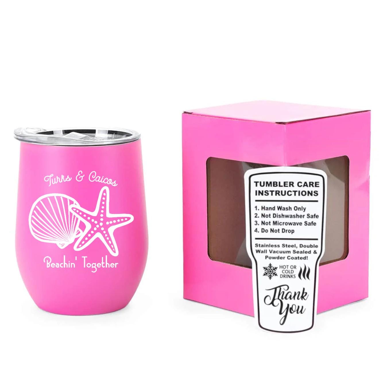 12 oz insulated wine tumbler custom logo vacation cup stainless steel travel drinkware gift with lid
