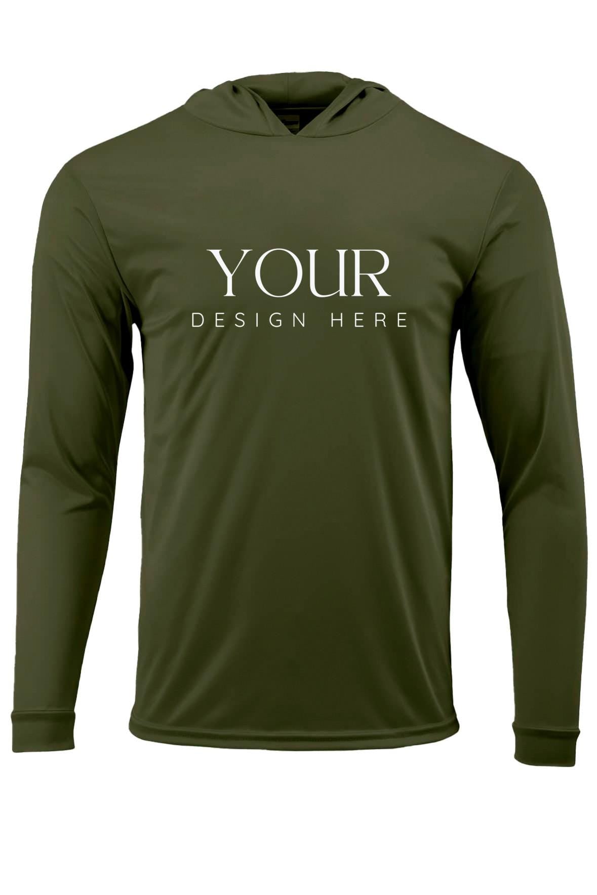 Custom Shirt UPF 50 sun shirt long sleeve hoodie quick dry UV protection top personalized breathable shirt lightweight outdoor performance