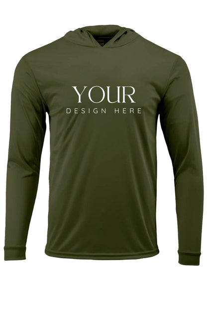 Custom Shirt UPF 50 sun shirt long sleeve hoodie quick dry UV protection top personalized breathable shirt lightweight outdoor performance