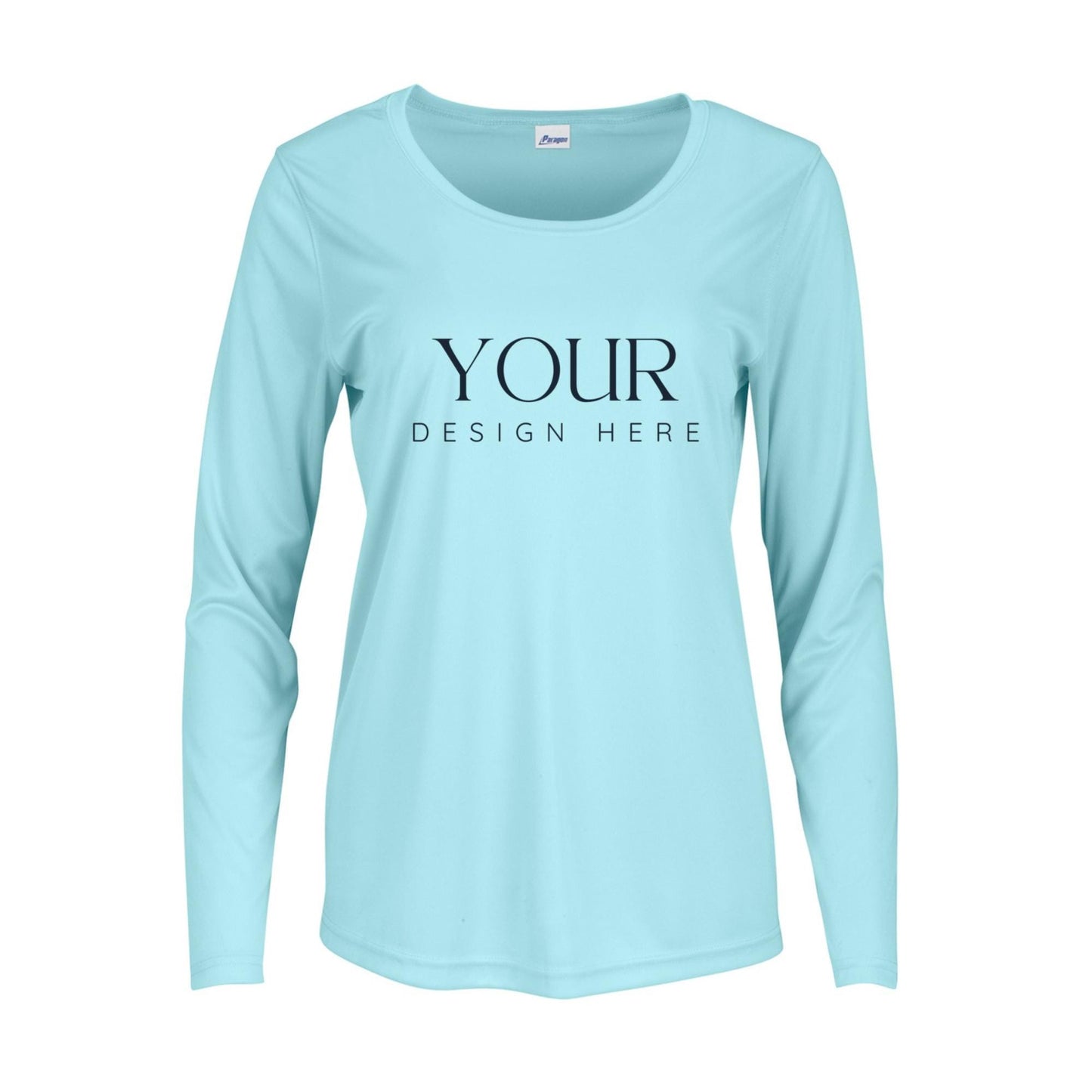 Custom Ladies Fit Performance Shirt: Personalized Lightweight Crewneck