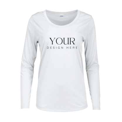 Custom Ladies Fit Performance Shirt: Personalized Lightweight Crewneck