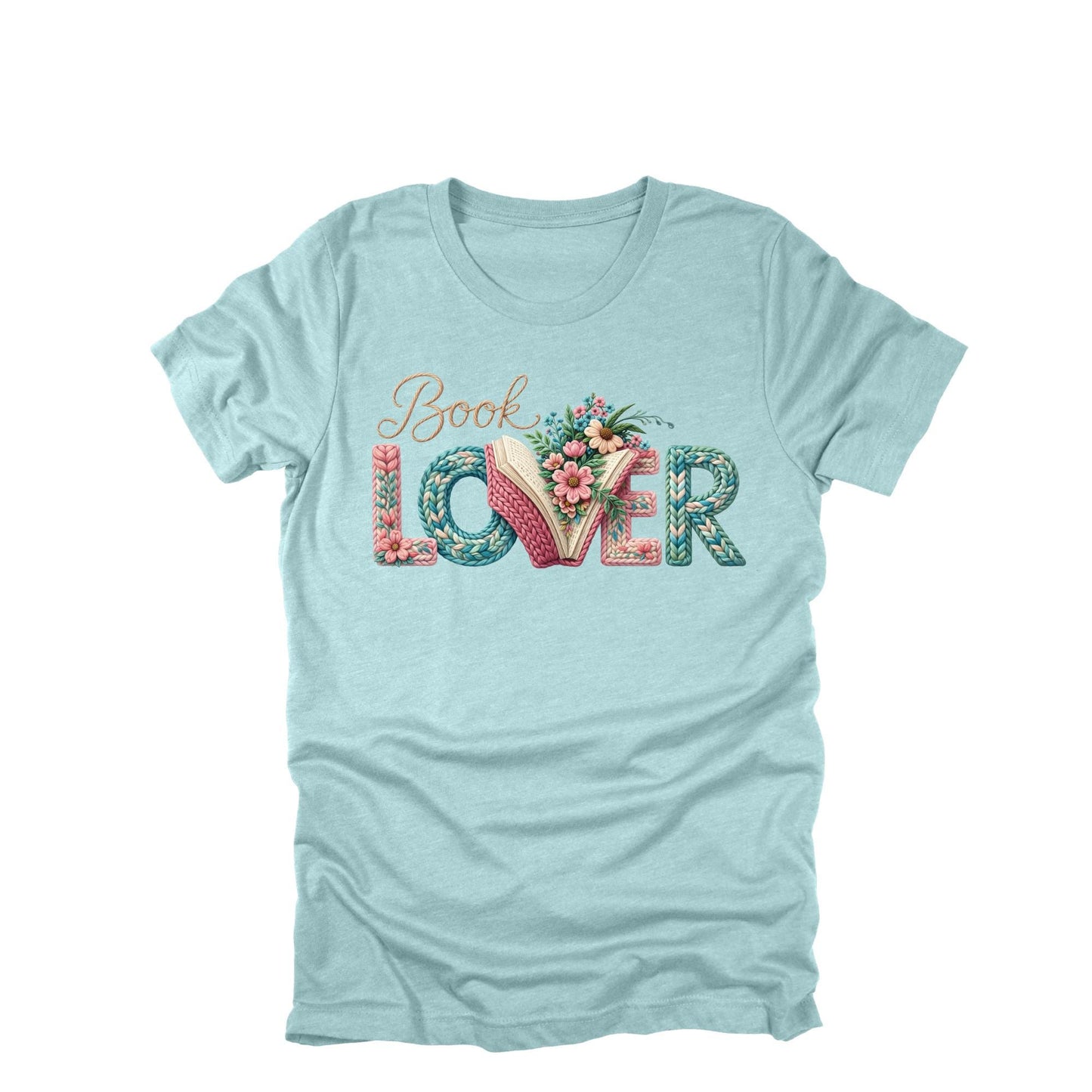 Book Lover Shirt FAUX KNIT, Printed Shirt, Book Shirt