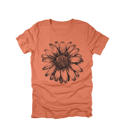 Distressed Daisy Floral Shirt - Soft, Comfortable Cotton Tee