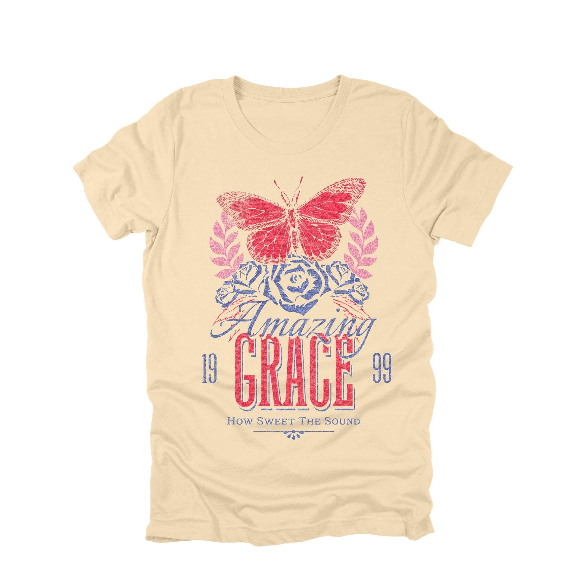 Amazing Grace Butterfly Shirt, Christian Faith Shirt, Inspirational Christian Tee, Religious Graphic Tee, Faith Shirt, Christian Gift