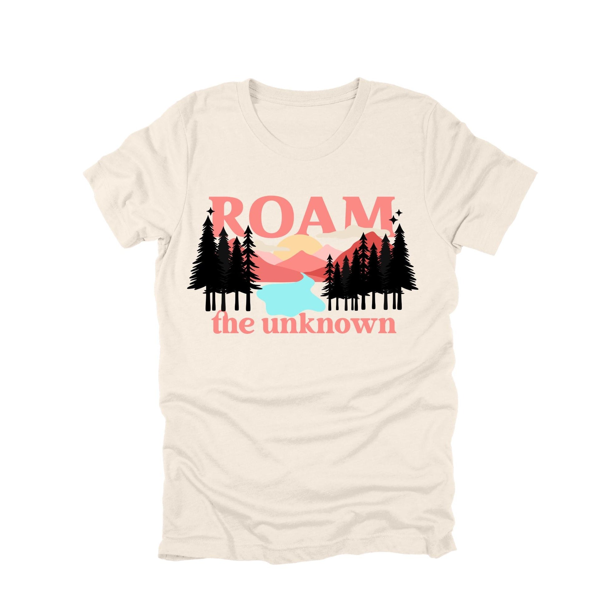 Roam the Unknown Shirt, Adventure Shirt, Nature Lover Tee, Hiking Graphic Tee, Outdoor Mountain Landscape Shirt