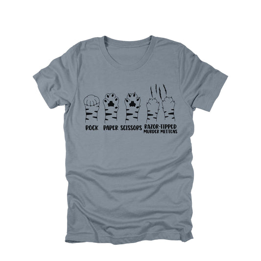 Rock Paper Scissors Razor Tipped Murder Mittens Shirt, Funny Cat Shirt, Cat Lover Humor Tee, Sarcastic Cat Graphic Tee, Cat Owner Shirt