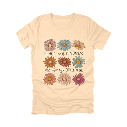 Peace and Kindness Shirt, Boho Wildflower Graphic Tee, Kindness Is Beautiful T-Shirt, Retro Floral Quote Top, Inspirational Flower Shirt