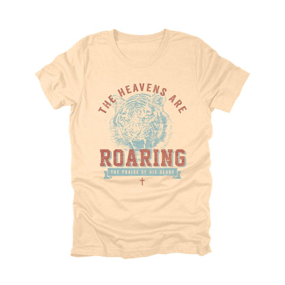 The Heavens Are Roaring Shirt, Christian Tiger Graphic Tee, Vintage Religious T-Shirt, Faith Based Tiger Top, Roar Praise of His Glory Shirt