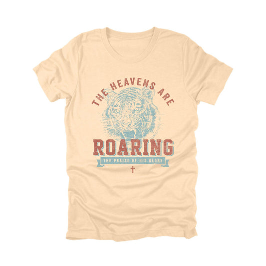 The Heavens Are Roaring Shirt, Christian Tiger Graphic Tee, Vintage Religious T-Shirt, Faith Based Tiger Top, Roar Praise of His Glory Shirt