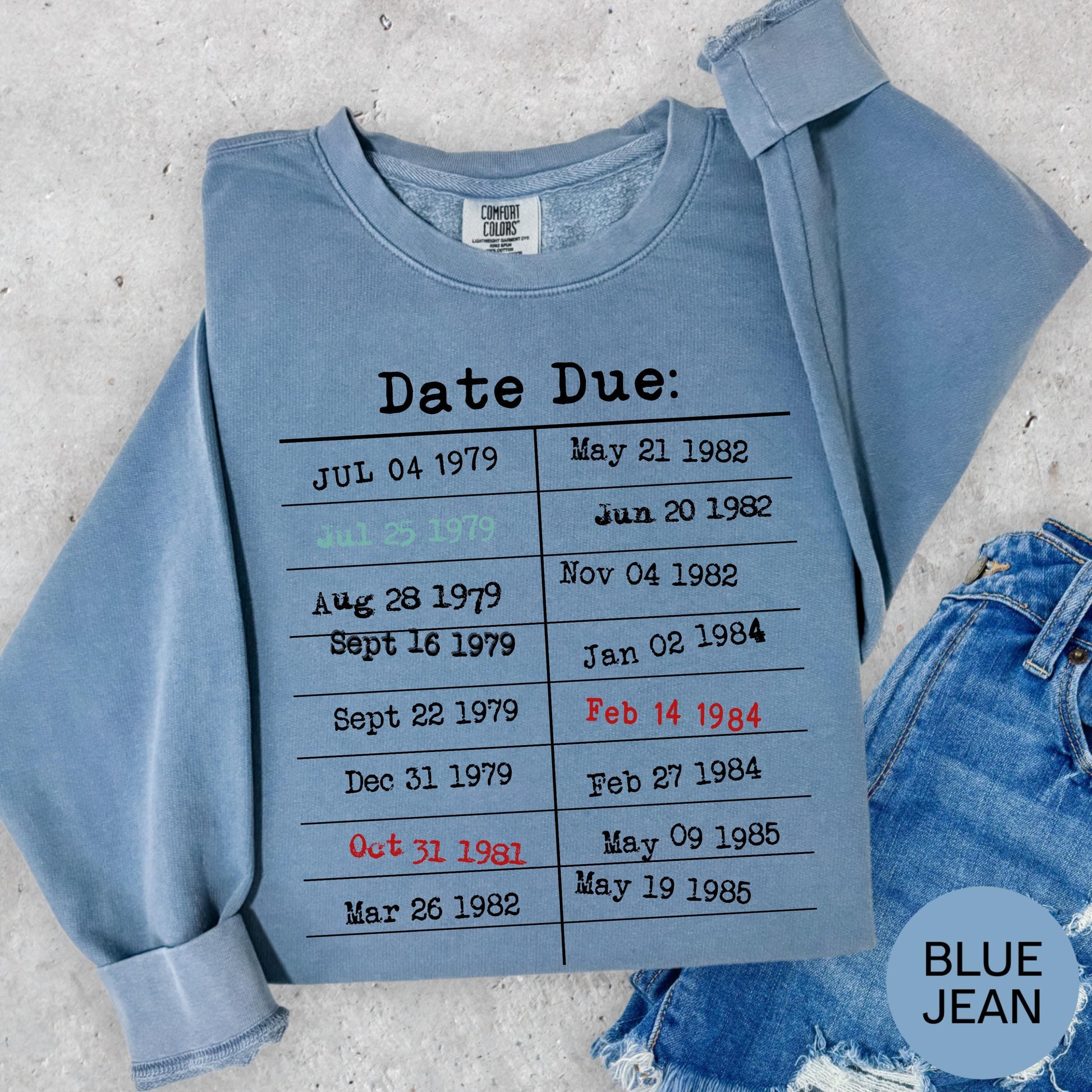 Date Due Library Shirt Sweatshirt Vintage Librarian Tee Funny Book Lover Top Library Card Reading Shirt
