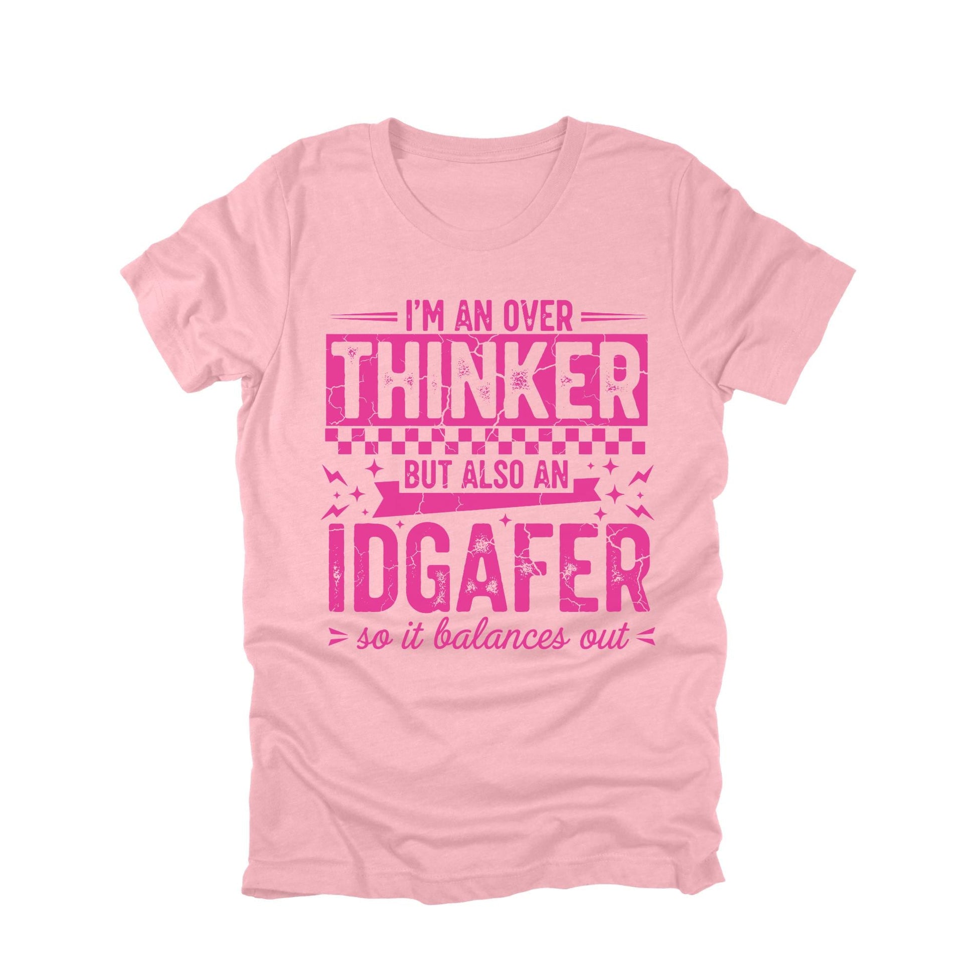 Over Thinker Idgafer Shirt, Funny Sarcastic Graphic Tee, Relatable Humor T Shirt, Introvert Humor Shirt, Funny Saying Tee