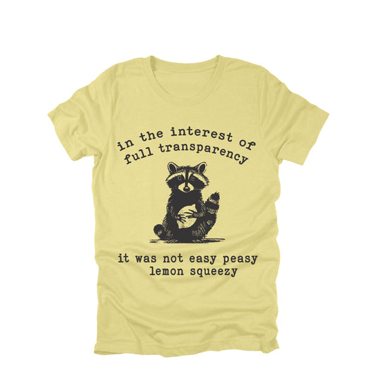 Not Easy Peasy Lemon Squeezy Raccoon Shirt Funny Raccoon Humor Graphic Tee