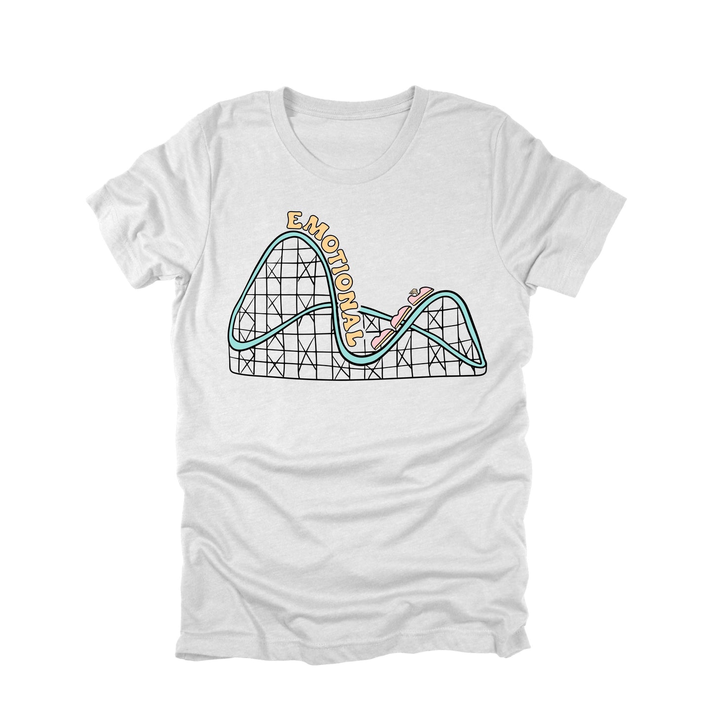 Emotional Roller Coaster Shirt Funny Mental Health Humor Graphic Tee