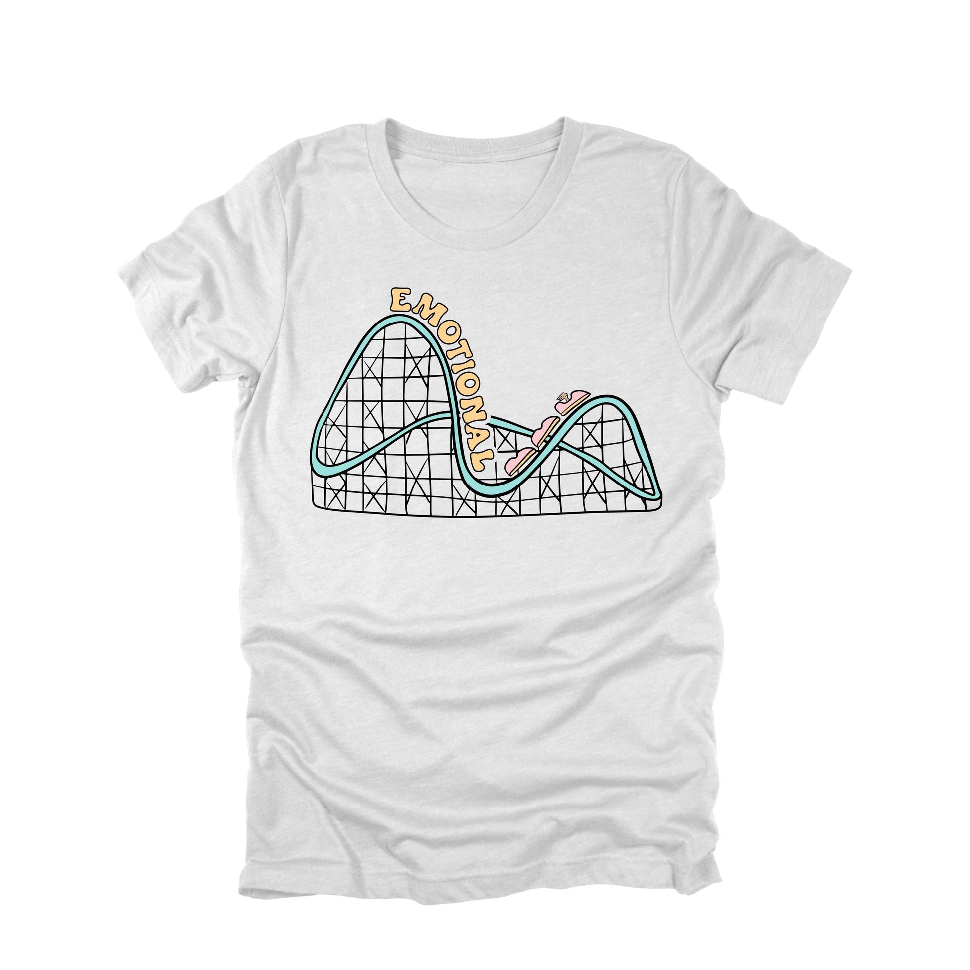 Emotional Roller Coaster Shirt Funny Mental Health Humor Graphic Tee