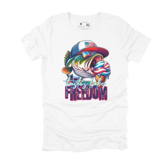 Let Freedom Reel Patriotic Fishing T-shirt, Funny Fishing Gift for Men