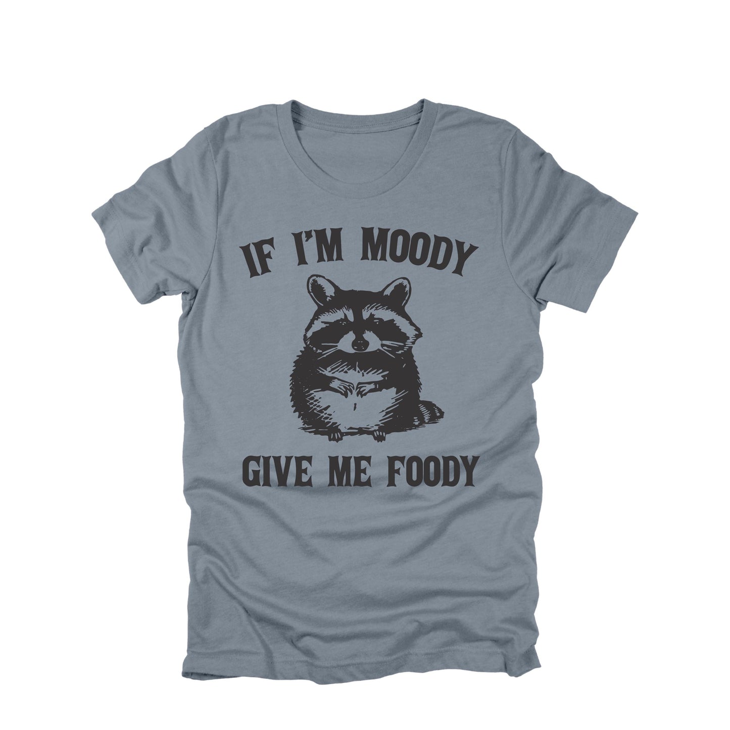 If I'm Moody Give Me Foody Raccoon Shirt Funny Raccoon Humor Graphic Tee