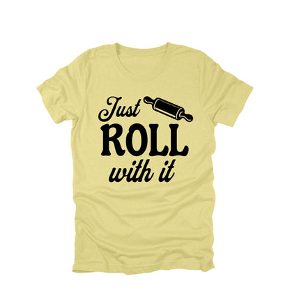 Just Roll With It Baking Shirt Funny Baker Humor Graphic Tee Baking Pun