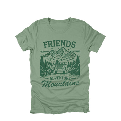 Friends Adventure Mountains Shirt Camping Road Trip Graphic Tee Hiking Nature Shirt
